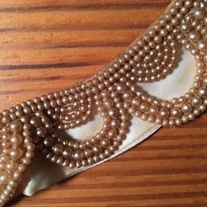 Vintage Rose Colored Pearl Collar